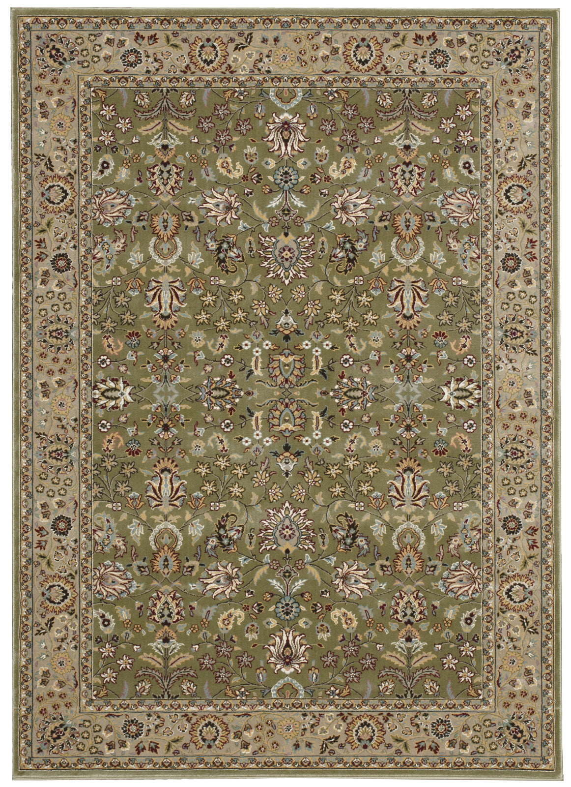 Nourison Antiquities ANT04 Royal Countryside Sage Area Rug by Kathy Ireland main image