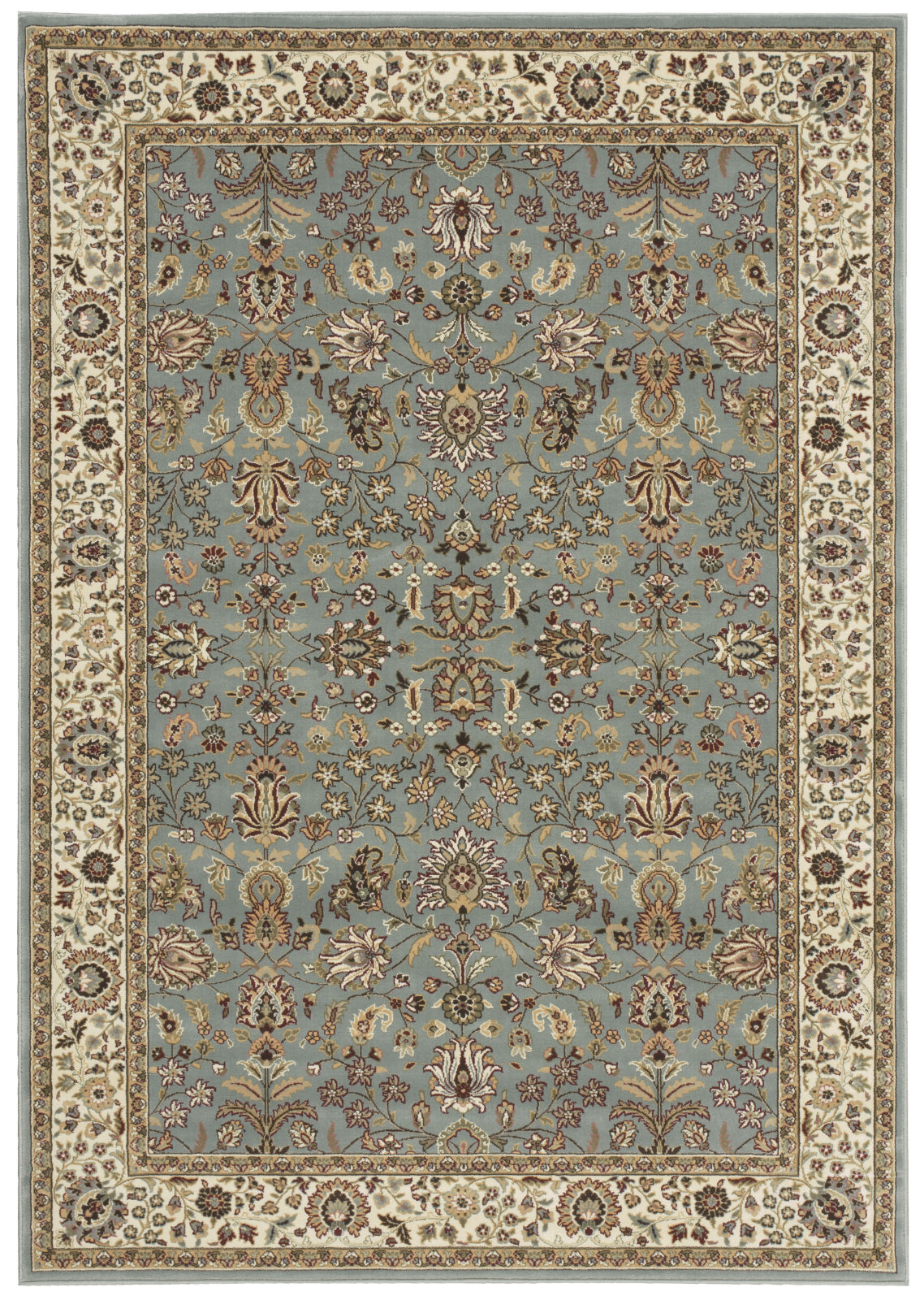 Nourison Antiquities ANT04 Royal Countryside Slate Blue Area Rug by Kathy Ireland main image
