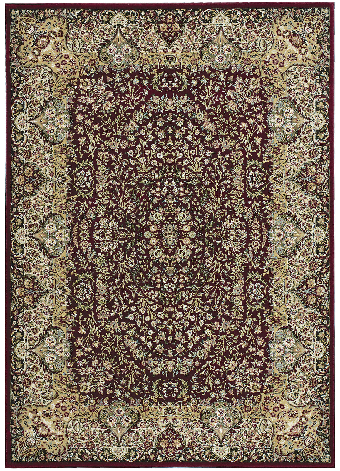 Nourison Antiquities ANT05 Stately Empire Burgundy Area Rug by Kathy Ireland main image