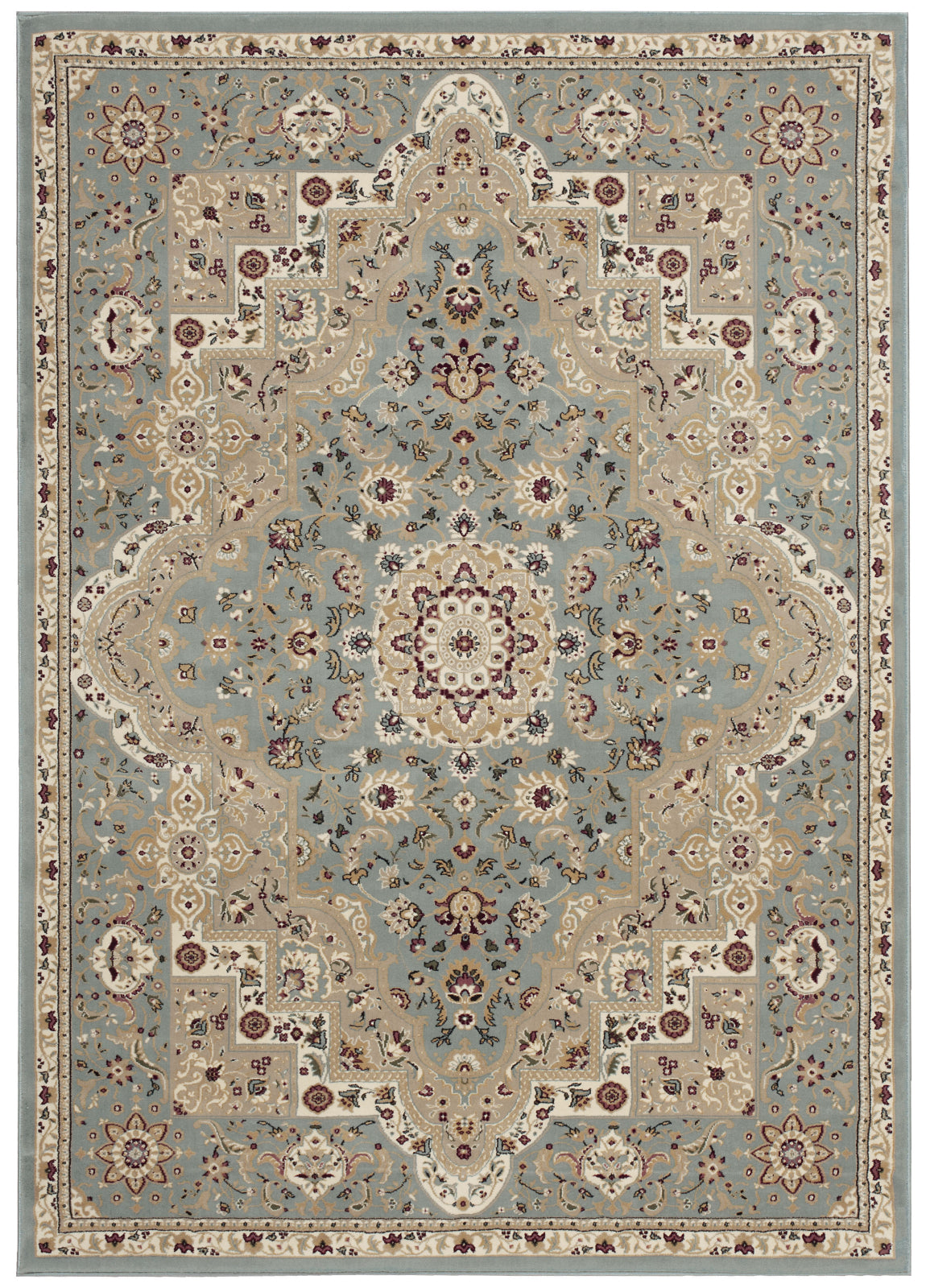 Nourison Antiquities ANT06 Imperial Garden Slate Blue Area Rug by Kathy Ireland main image