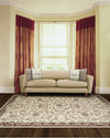 Nourison Antiquities ANT07 Timeless Elegance Ivory Area Rug by Kathy Ireland 6' X 8' Living Space Shot Feature