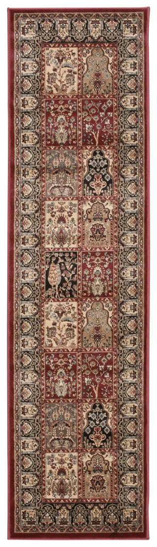 Nourison Ararat ARA01 Burgundy Area Rug 3' X 8'