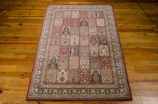 Nourison Ararat ARA01 Burgundy Area Rug 6' X 8' Floor Shot Feature