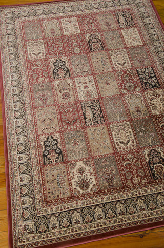 Nourison Ararat ARA01 Burgundy Area Rug 6' X 8' Floor Shot