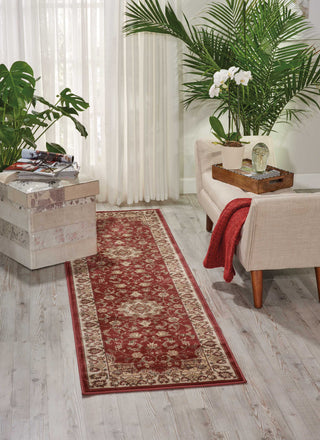 Nourison Ararat ARA02 Burgundy Area Rug Room Image