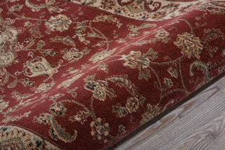 Nourison Ararat ARA02 Burgundy Area Rug Detail Image