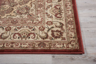 Nourison Ararat ARA02 Burgundy Area Rug Detail Image