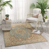 Nourison Ararat ARA02 Light Blue Area Rug Room Image