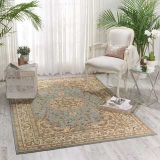 Nourison Ararat ARA02 Light Blue Area Rug Room Image