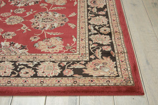 Nourison Ararat ARA03 Burgundy Area Rug Detail Image