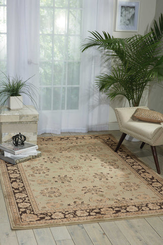 Nourison Ararat ARA03 Green Area Rug Room Image Feature