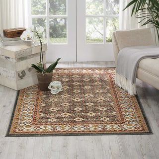 Nourison Aria AR002 Grey Area Rug Room Image Feature