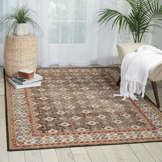 Nourison Aria AR002 Grey Area Rug Room Image Feature