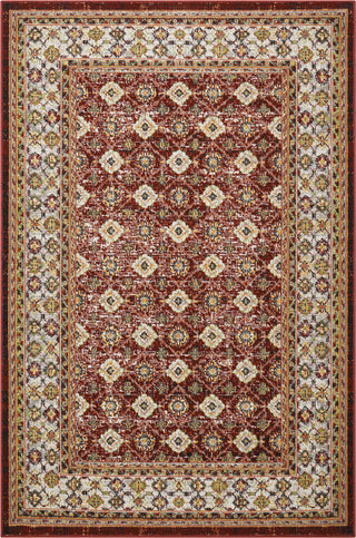 Nourison Aria AR002 Red Area Rug