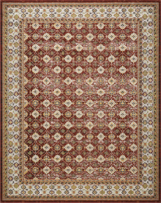 Nourison Aria AR002 Red Area Rug