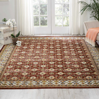 Nourison Aria AR002 Red Area Rug Room Image