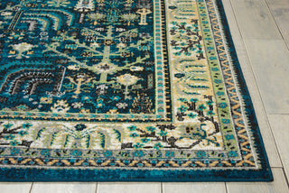 Nourison Aria AR003 Teal Area Rug Detail Image