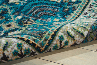 Nourison Aria AR003 Teal Area Rug Detail Image