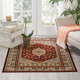 Nourison Aria AR004 Brick Area Rug Room Image