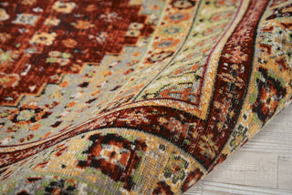 Nourison Aria AR004 Brick Area Rug Detail Image