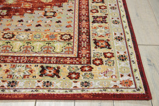 Nourison Aria AR004 Brick Area Rug Detail Image