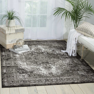 Nourison Aria AR005 Charcoal Area Rug Room Image Feature