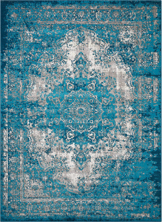 Nourison Aria AR005 Teal Area Rug main image