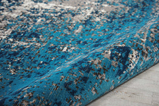 Nourison Aria AR005 Teal Area Rug Detail Image