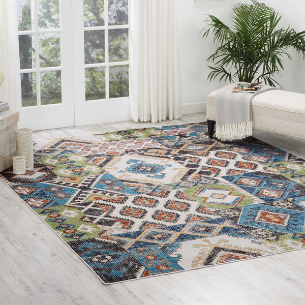 Nourison Aria AR018 Indigo Area Rug – Incredible Rugs and Decor