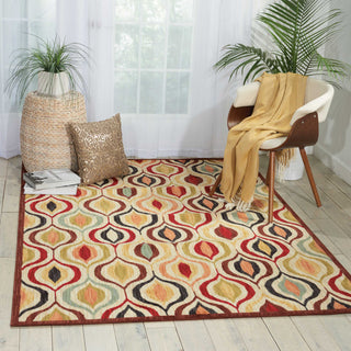 Nourison Aristo ARS03 Multicolor Area Rug Room Image Feature