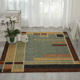 Nourison Aristo ARS06 Multicolor Area Rug Room Image Feature