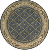 Nourison Ashton House AS03 Blue Area Rug Round Image