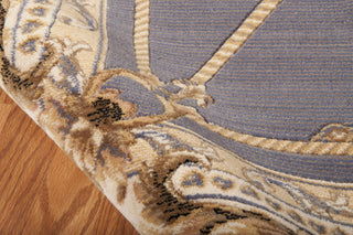 Nourison Ashton House AS03 Blue Area Rug 8' X 11' Texture Shot