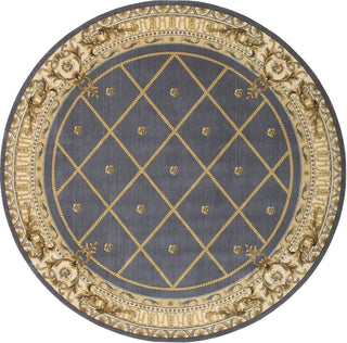 Nourison Ashton House AS03 Blue Area Rug Round Image