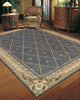 Nourison Ashton House AS03 Blue Area Rug Room Image Feature