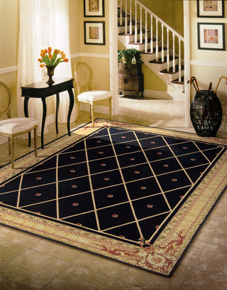 Nourison Ashton House AS03 Black Area Rug Room Image Feature