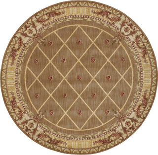 Nourison Ashton House AS03 Cocoa Area Rug Round Image