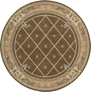 Nourison Ashton House AS03 Mink Area Rug Round Image