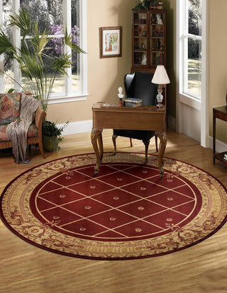 Nourison Ashton House AS03 Sienna Area Rug Round Image