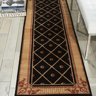 Nourison Ashton House AS03 Black Area Rug Room Image