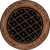 Nourison Ashton House AS03 Black Area Rug 5' 6'' Round