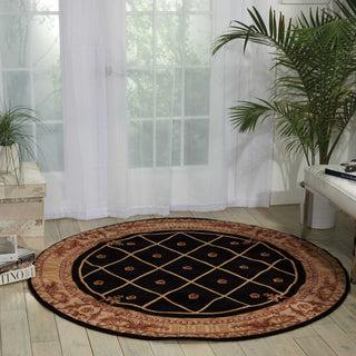 Nourison Ashton House AS03 Black Area Rug Room Image