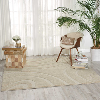 Nourison Austin ASTN1 Cream Area Rug Room Scene Featured