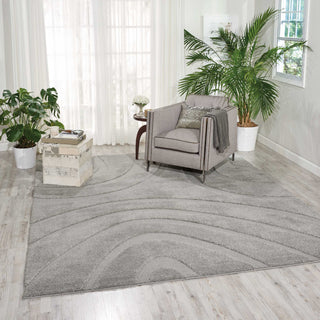 Nourison Austin ASTN1 Silver Area Rug Room Image