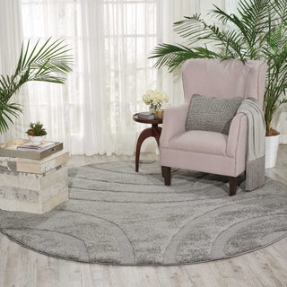 Nourison Austin ASTN1 Silver Area Rug Room Image