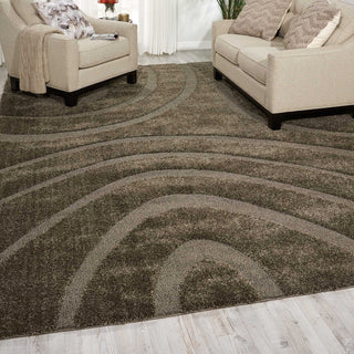 Nourison Austin ASTN1 Stone Area Rug Room Image Feature