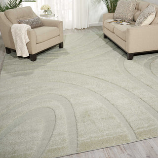 Nourison Austin ASTN1 White Area Rug Room Image Feature