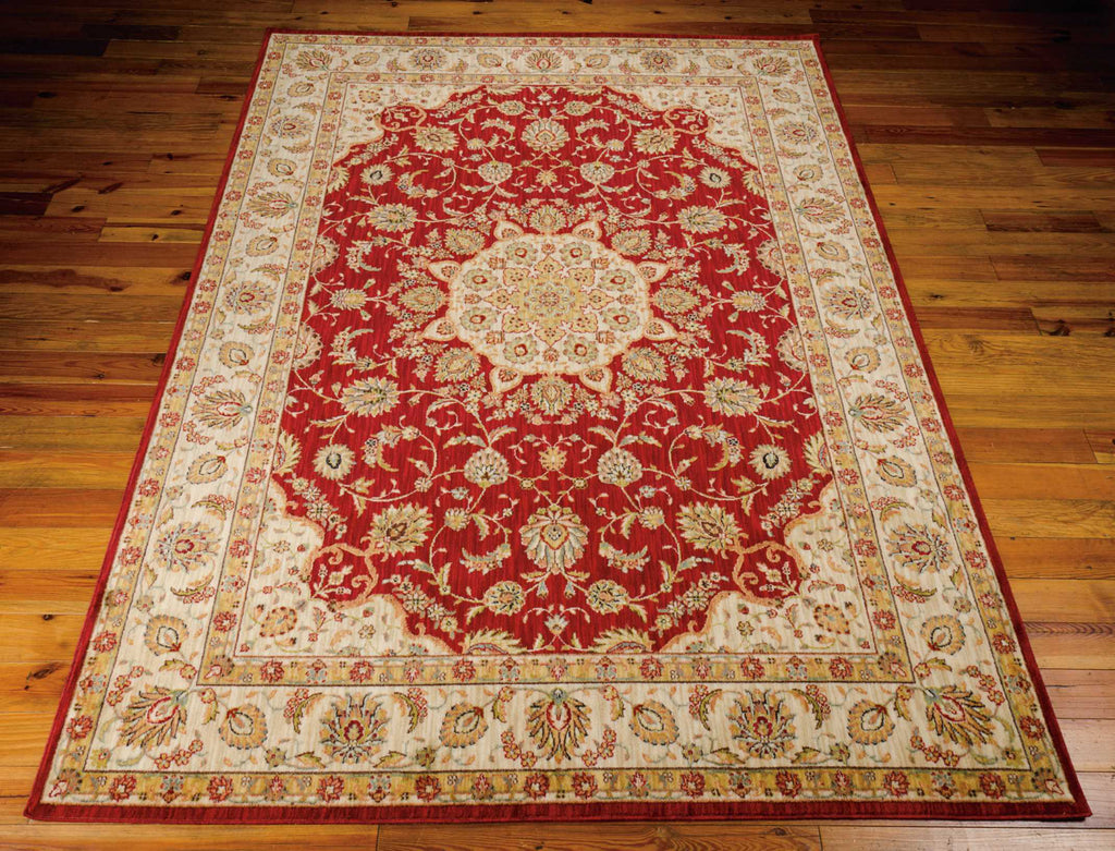 Nourison Ancient Times BAB02 Palace Red Area Rug by Kathy Ireland Main Image Feature