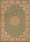 Nourison Ancient Times BAB02 Palace Teal Area Rug by Kathy Ireland 8' X 11'
