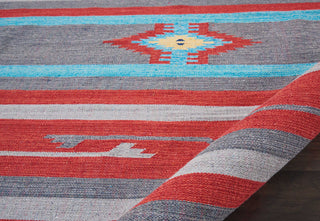 Baja BAJ01 Gry/Red Area Rug by Nourison Detail Image